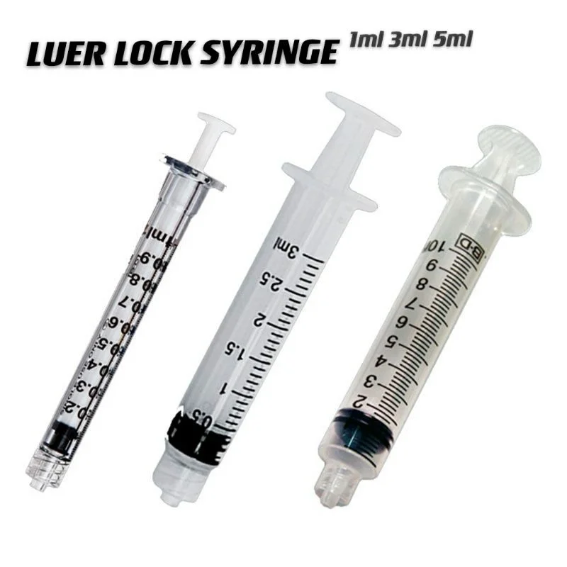 

1CC 5CC/ML Luer Lock Syringe With Needle,Uses For Scientific Lab, Measurement And Dispensing Industrial disposable