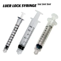 1cc 5ccml luer lock syringe with needleuses for scientific lab measurement and dispensing industrial disposable