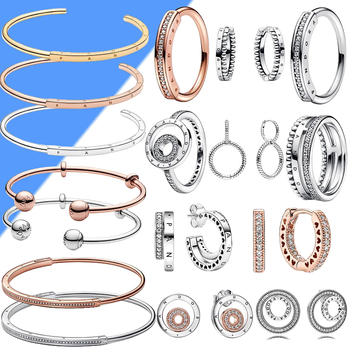 

Fashion Silver Logo Jewelry Necklace Pandora 925 Original Women's Luxury Gift Necklace Jewelry Gift