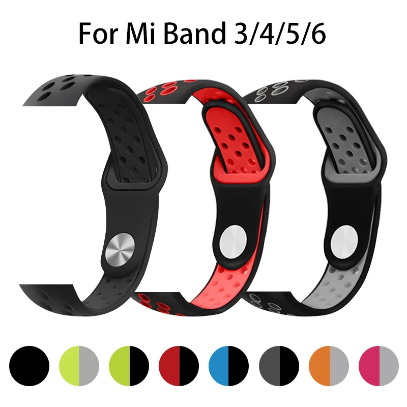 aliexpress.com - Bracelet for Xiaomi Mi Band 6 5 3 4 Sport Strap watch Silicone wrist strap For xiaomi mi band 3 4 5 6 bracelet Miband 5 6 Strap