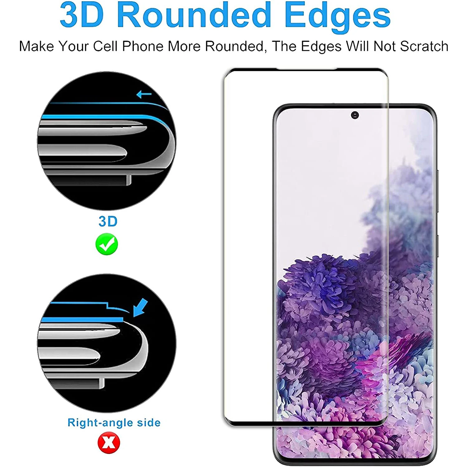 1/4Pcs Screen Protector Glass For Samsung Galaxy S20 Tempered Glass Film