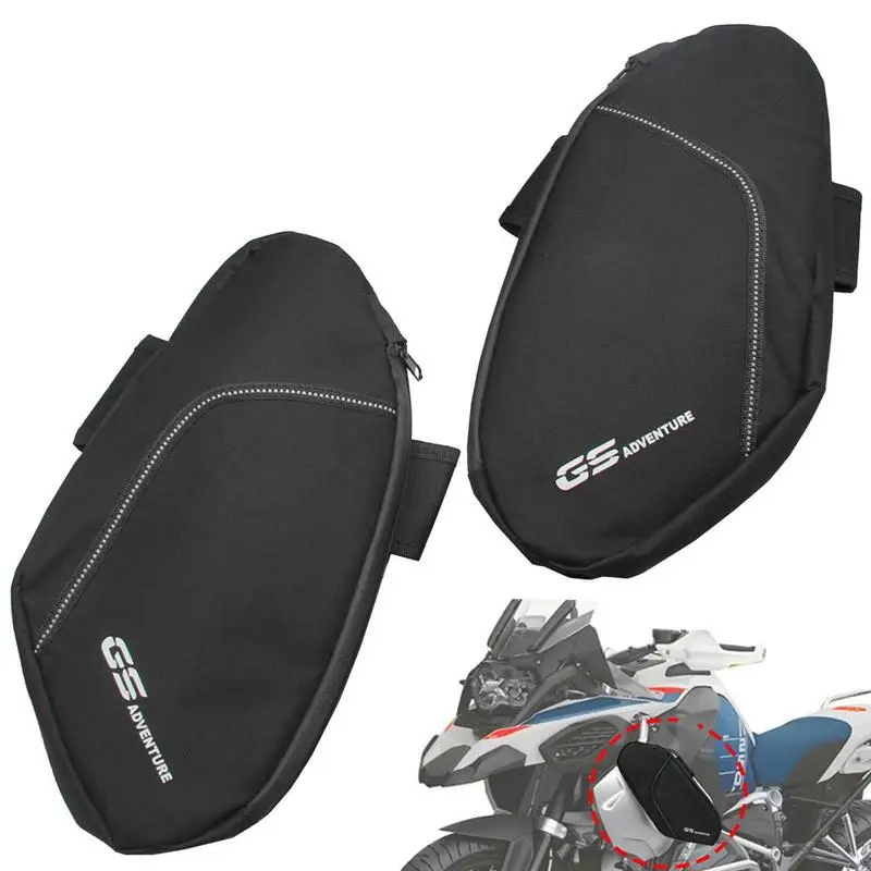 

2 шт., сумки для хранения инструментов мотоцикла, боковая обтекатель, водонепроницаемая сумка для приключений 2014-2020 R1250GS, черная сумка для хранения с боковым креплением