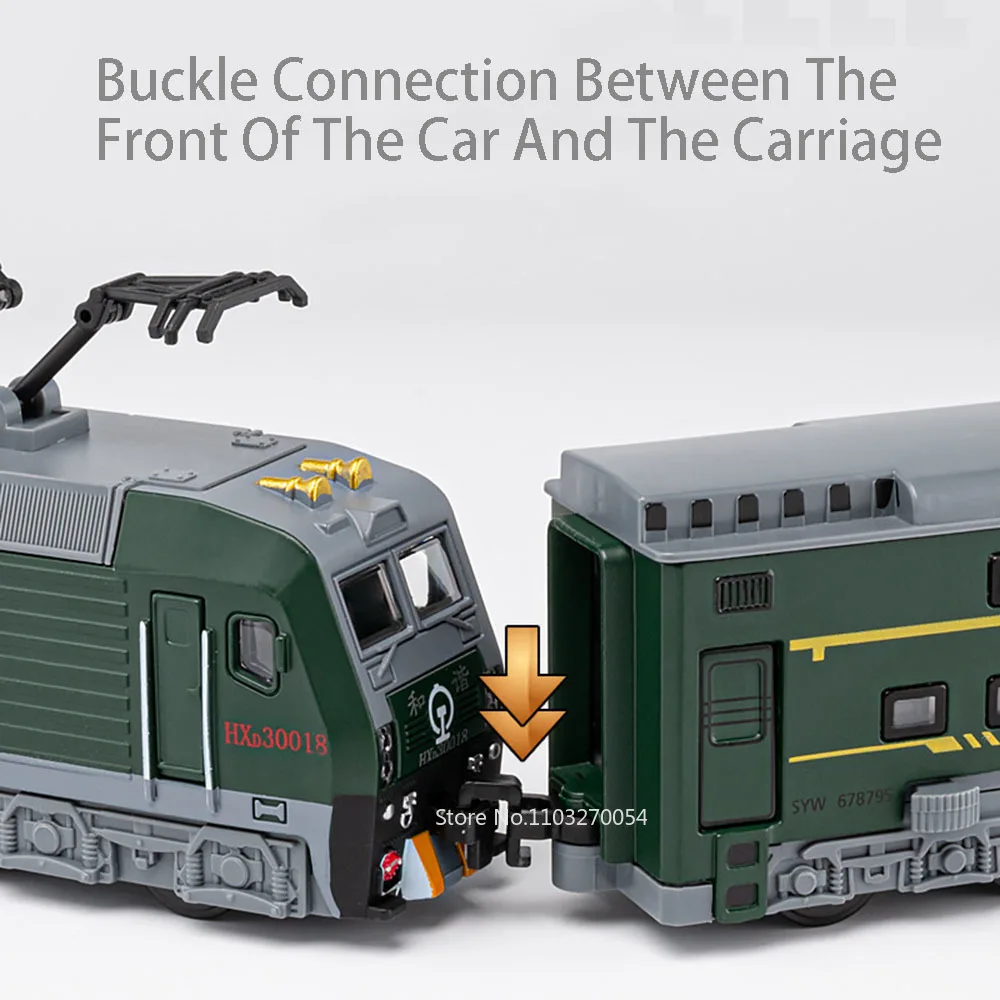 1:87 Китай Dongfeng HEXIE Поезд Игрушечная модель из сплава Литая под давлением дверь