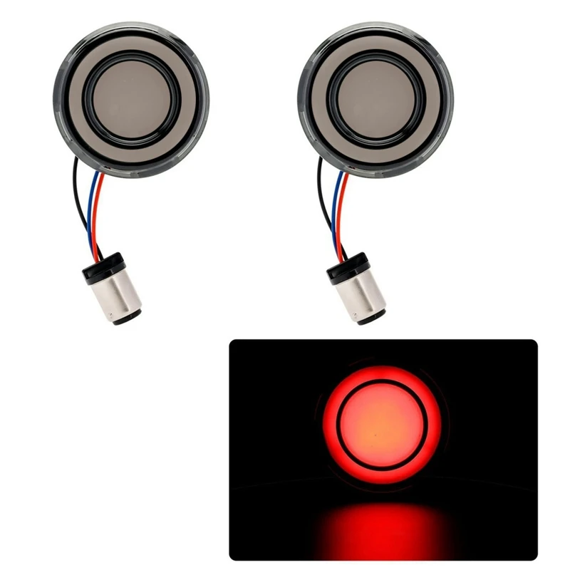 1 пара 1157 стиль пули цвет Копченый сигнал поворота аналогичный для Sportster XL883 X48 1200