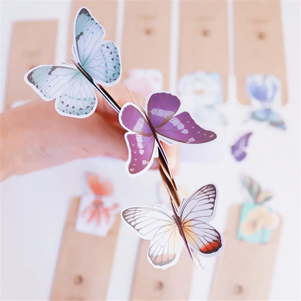 

Fashion School Supplies Gift Student Stationery Bookmark 3D Butterfly Bookmarks Paper Bookmark