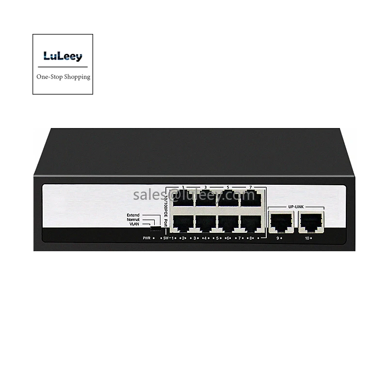 100M/1000M 4/5/8/10/16/24/48 SFP POE Ethernet switch Built-in power supply monitoring Compatible with Haikang Dahua TP camera |