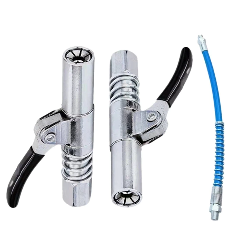

NPTI/8 10000PSI High Pressure Grease Nozzle Grease Hose Heavy Duty Quick Release Grease Coupler
