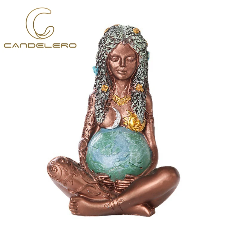 

Decoration Home Decor Statue Decorative Figures Resin Sculptures Modern Art Living Room Accessories Desk Ornament Mother Earth