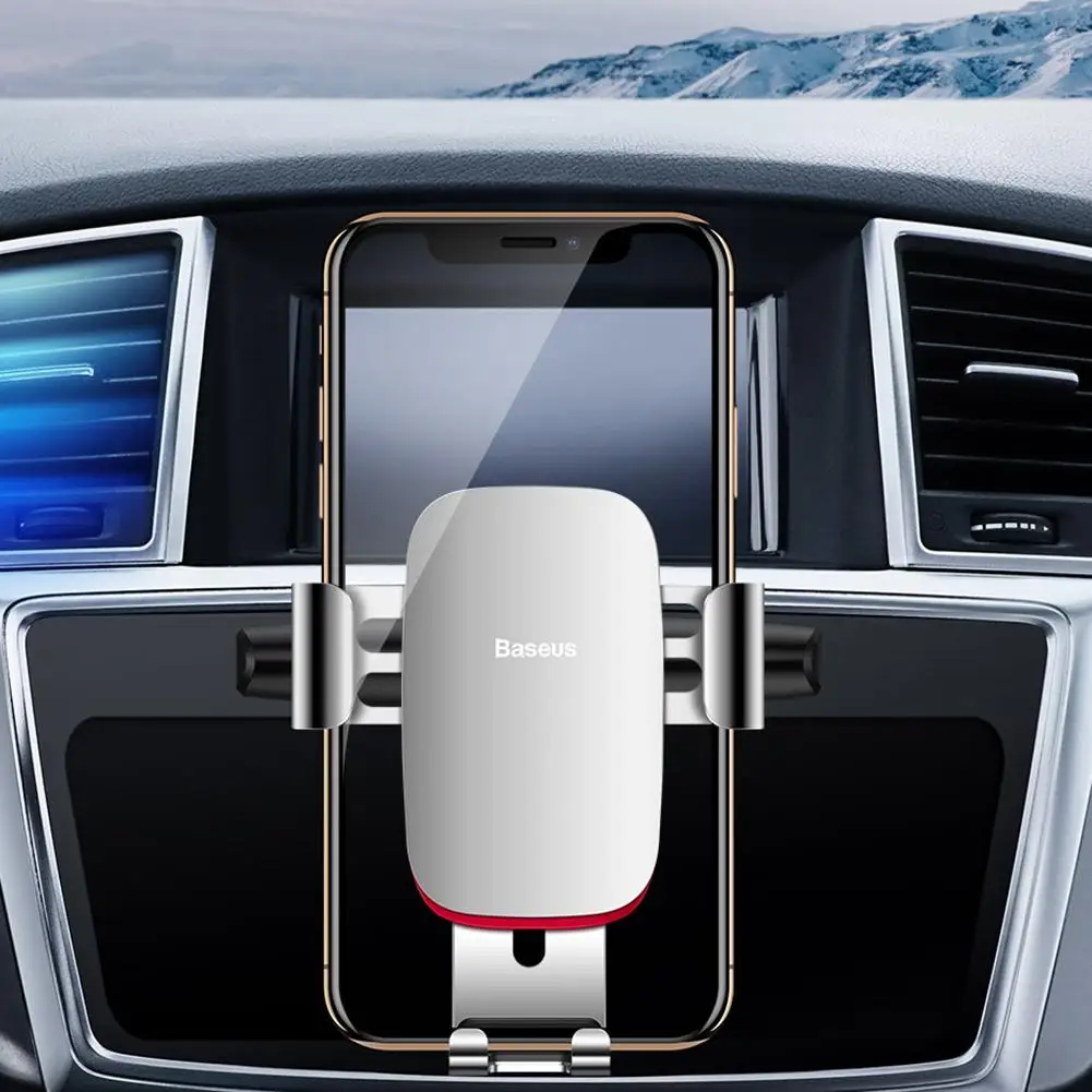 Автомобильный держатель для телефона Baseus зажим CD слот/вентиляционный iPhone Samsung
