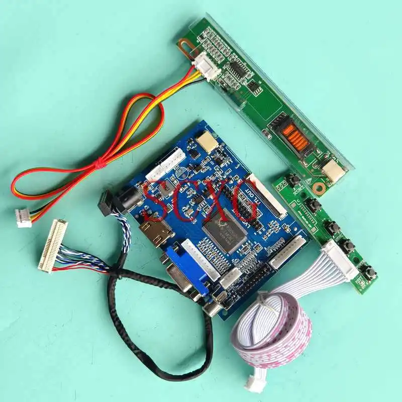 

LED Display Screen Controller Driver Board Fit B170PW01 B170PW03 HDMI-Compatible AV VGA 17" DIY Kit 1440*900 30 Pin LVDS 1CCFL