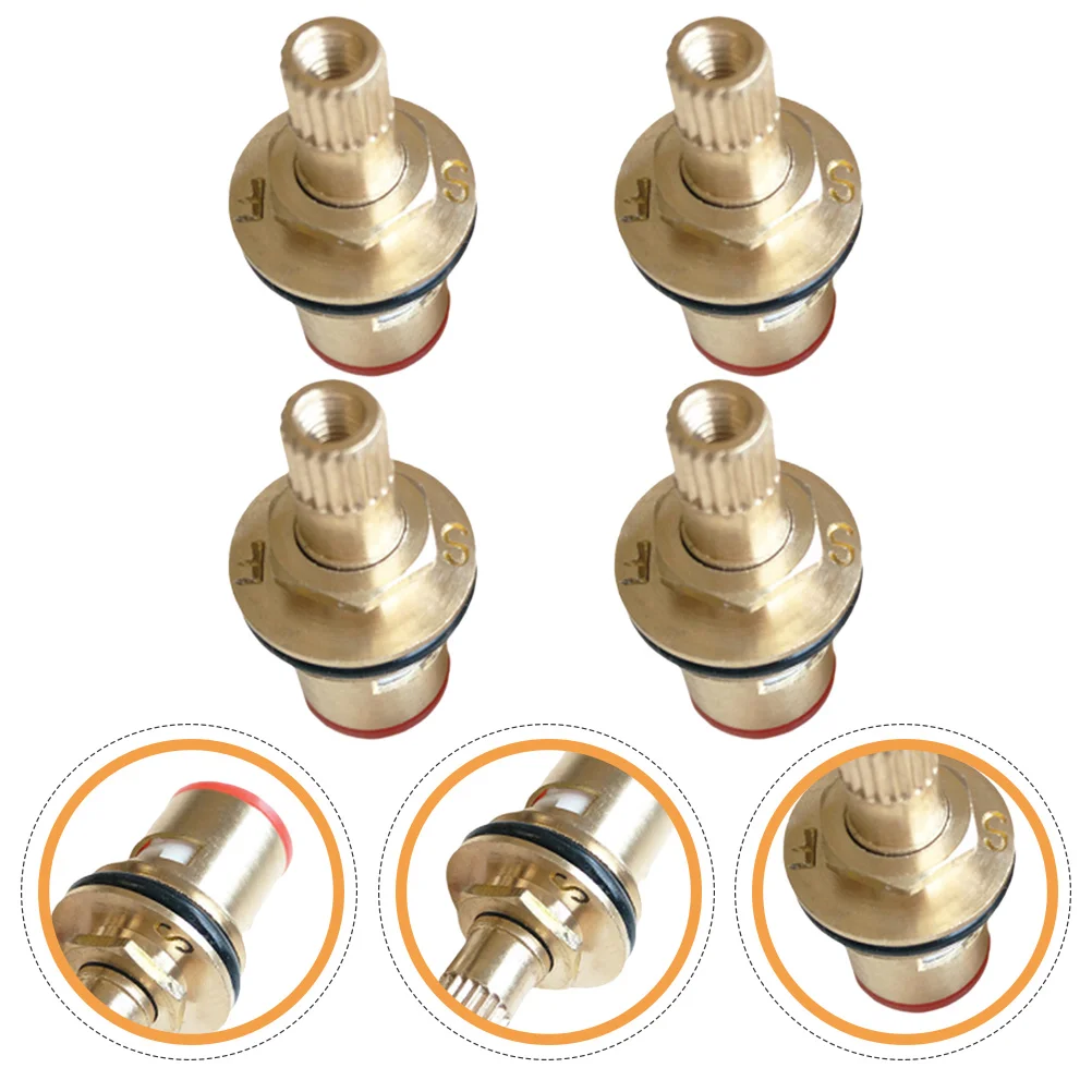 

Replacement Cartridge Angle Shower Core Stop Water Cold Hot Bathtub Toilet Kitchen Ceramic Stem Bathroom Tap Brass Diverter
