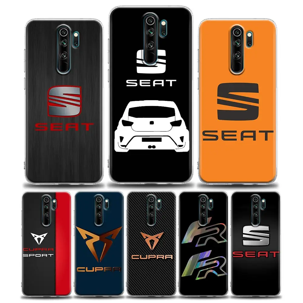 

Clear Phone Case for Redmi 10C Note 7 8 8T 9 9S 10 10S 11 11S 11T Pro 5G 4G Plus Soft Silicone Case Cover Fashion Seat Car Logo