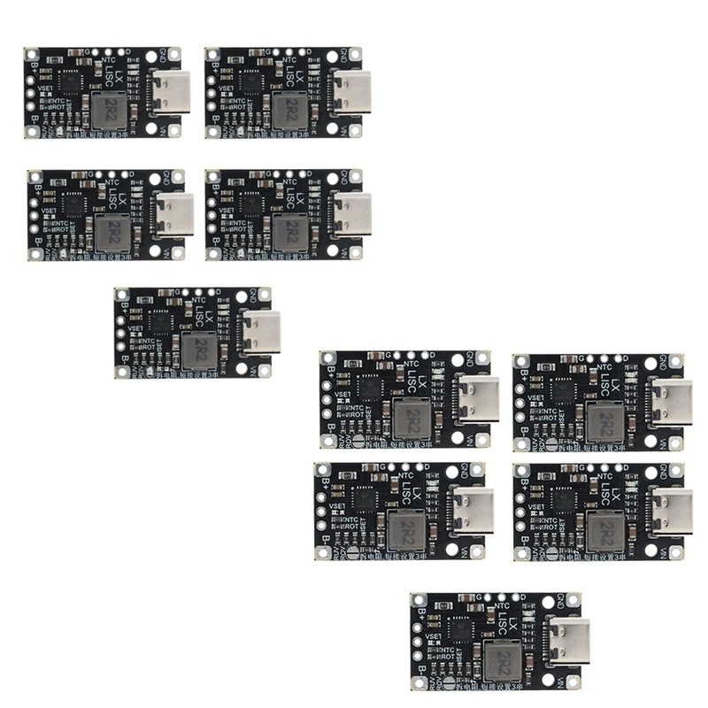 5 шт. Type-C 2S BMS модуль зарядки литиевой батареи 8 4 В 12 6 со сбалансированной
