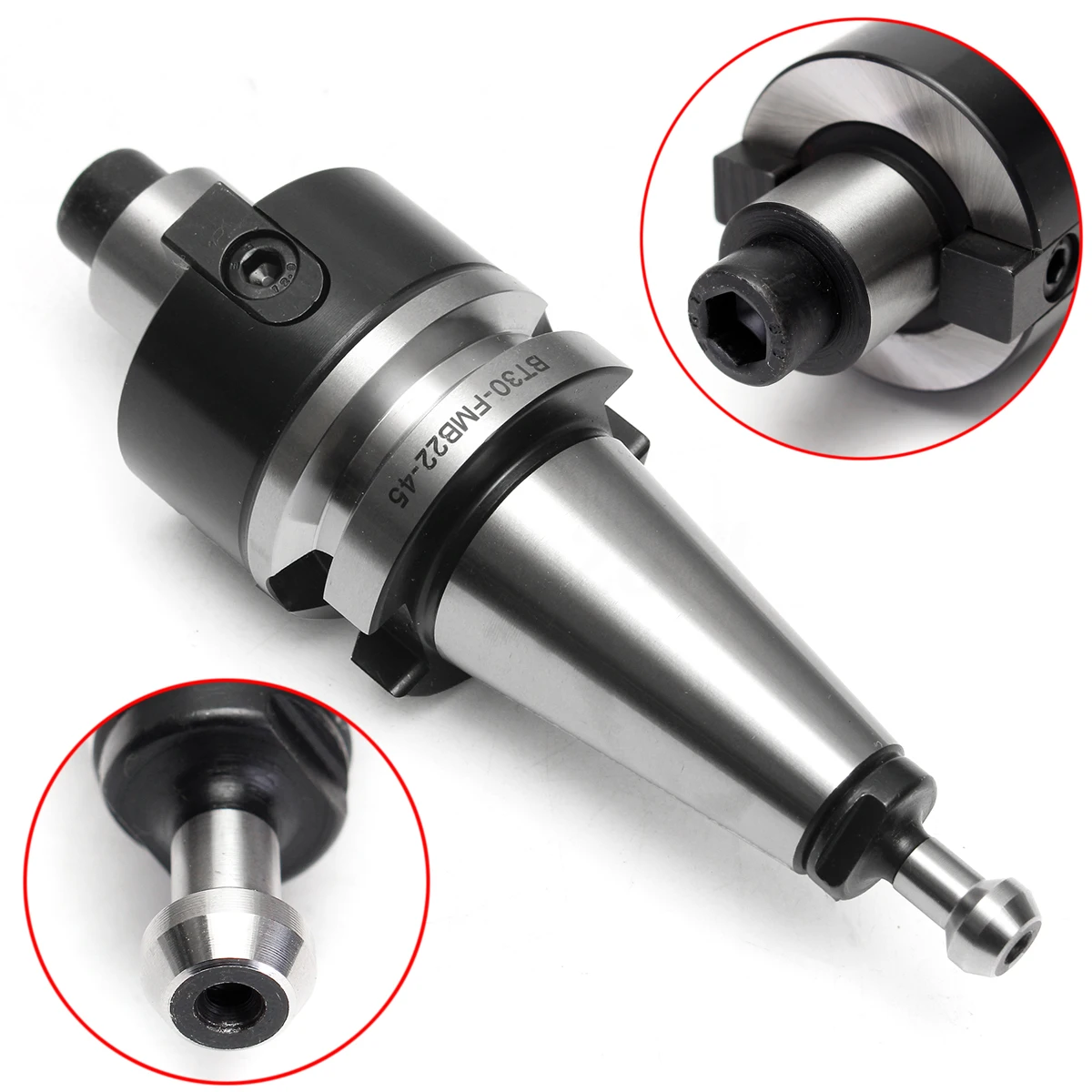 

BT30 45mm Shank Face Milling Arbor Holder For 2" APKT APMT1064 CNC Cutter
