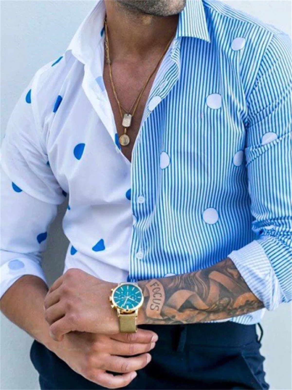 

Рубашка мужская с длинным рукавом, гавайская кофта с длинными рукавами и пуговицами, роскошная винтажная Повседневная Длинная кофта, Sl