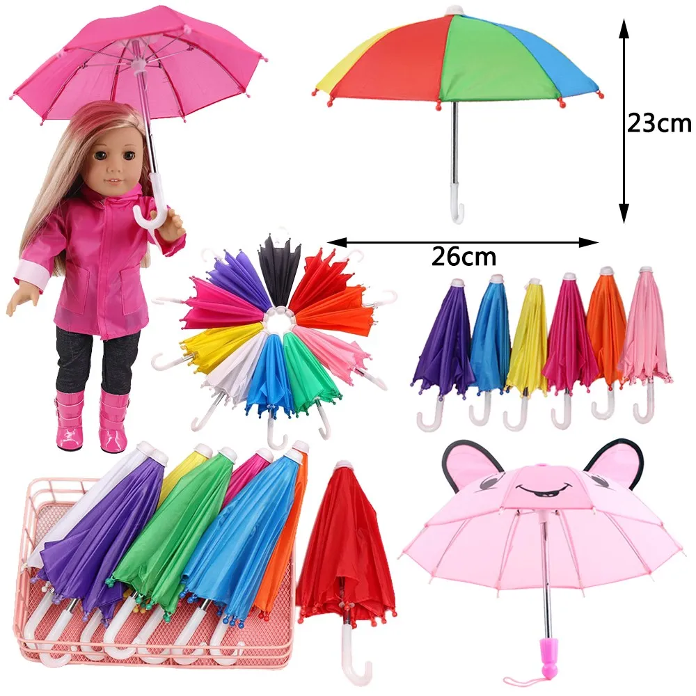 

Doll Umbrella BJD 1/3 1/4 Mini Umbrella Rain Gear For 18 Inch American Girl Doll&43Cm Baby New Born Doll Zaps Generation DIY Toy
