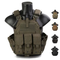emersongear 094k plate carrier w mag pouch roc molle tactical vest airsoft hunting shooting body guard armor protective gear