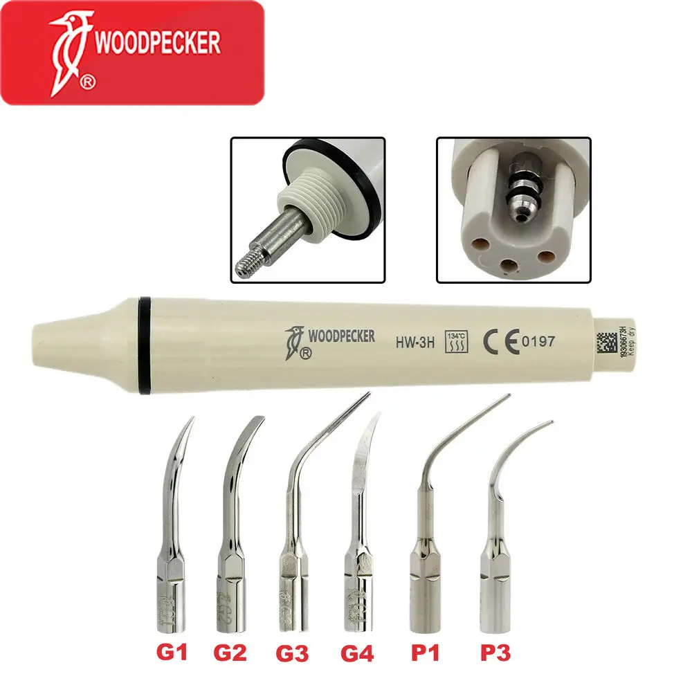 

WOODPECKER Dental Ultrasonic Scaler Handpiece Scaling Perio Tips fit MES UDS