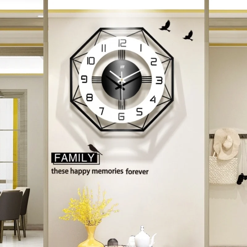 

Nordic Wall Clock Simple and Luxury Wall Clocks Living Room Creative Clocks Fashion Home Decoration Wall Watch Black Clock Watch