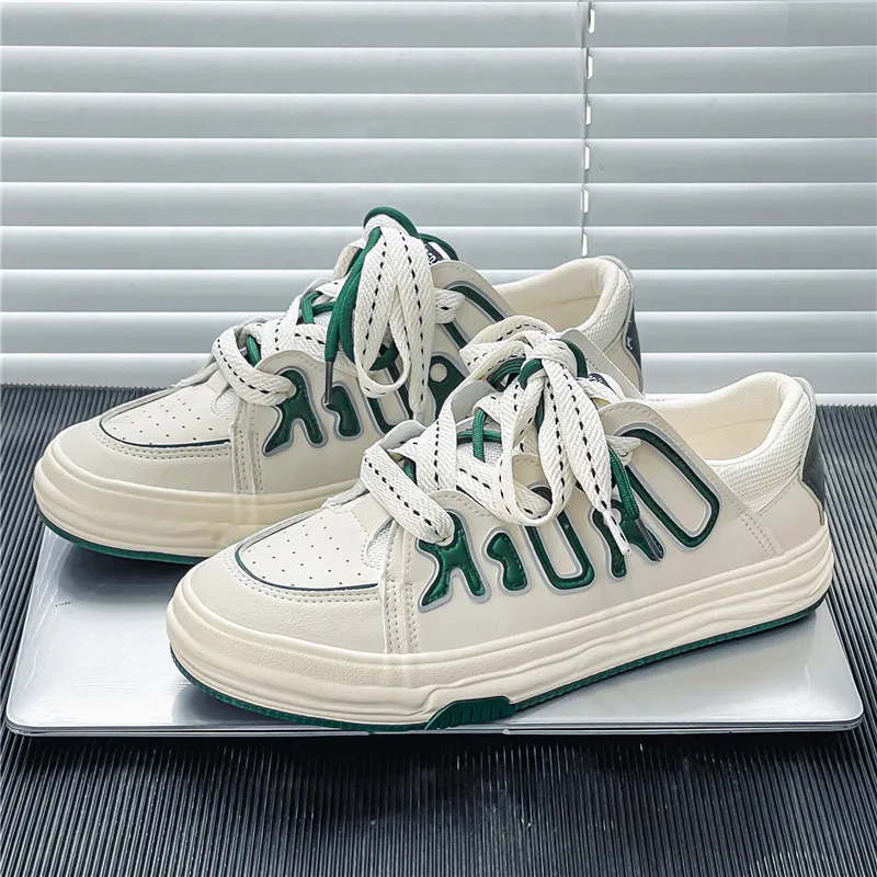 

Couple Shoes New PU Leather Sport Shoes Lace Up Running Shoes Outdoor Jogging Trainers Men Casual Shoes Sneakers Light Footwear