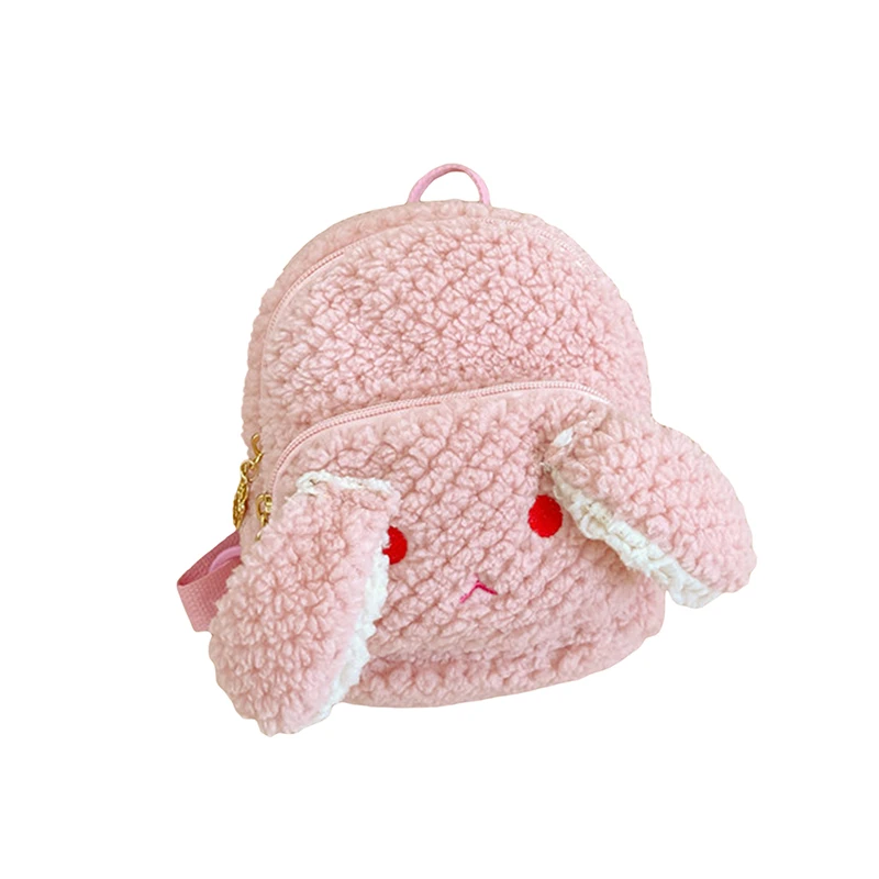 

Kids Bunny Backpack Toddler Backpacks Cute Plush Rabbit Ears Backpack Toddler Mini School Bag Shoulder Bag Satchel