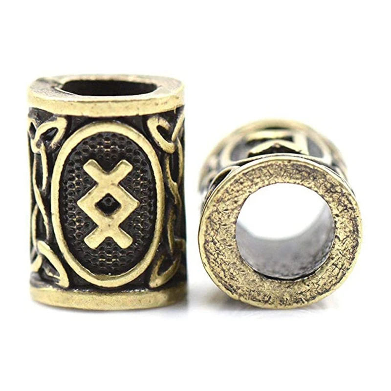 24 шт. серебряные бусины в виде викингов бриллианты для волос и бороды мужские