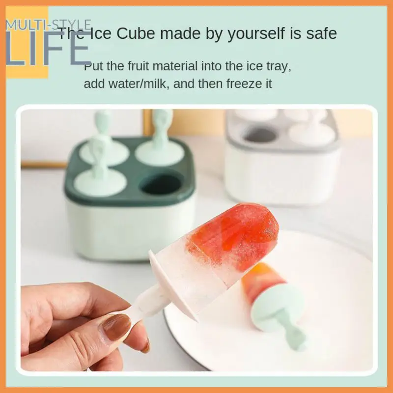 

Ice Cream Tools Mold Diy Drink Reusable Freezer Fruit Buckets Artifact Home-made Popsicles Box Kitchen Tool Durable