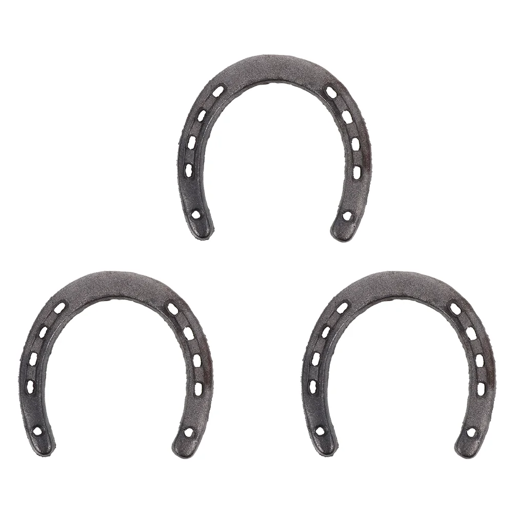 

3pcs Metal Wall Horseshoes for Crafts Cast Iron Horseshoes Metal Wall Hanging Decor Farmhouse Wall Decor