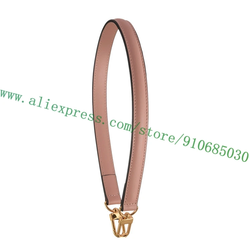 62cm Fixed Length Real Calf Leather Bag Strap For Designer Lady Handbag Women Bag Carrying Parts Substitute Pop Up Style