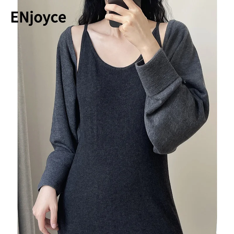 

Women Vintage Wool Casual Cardigans Spring Fall Long Sleeve Knitted Sweaters Oversized Coat Korean Style Warm Clothes