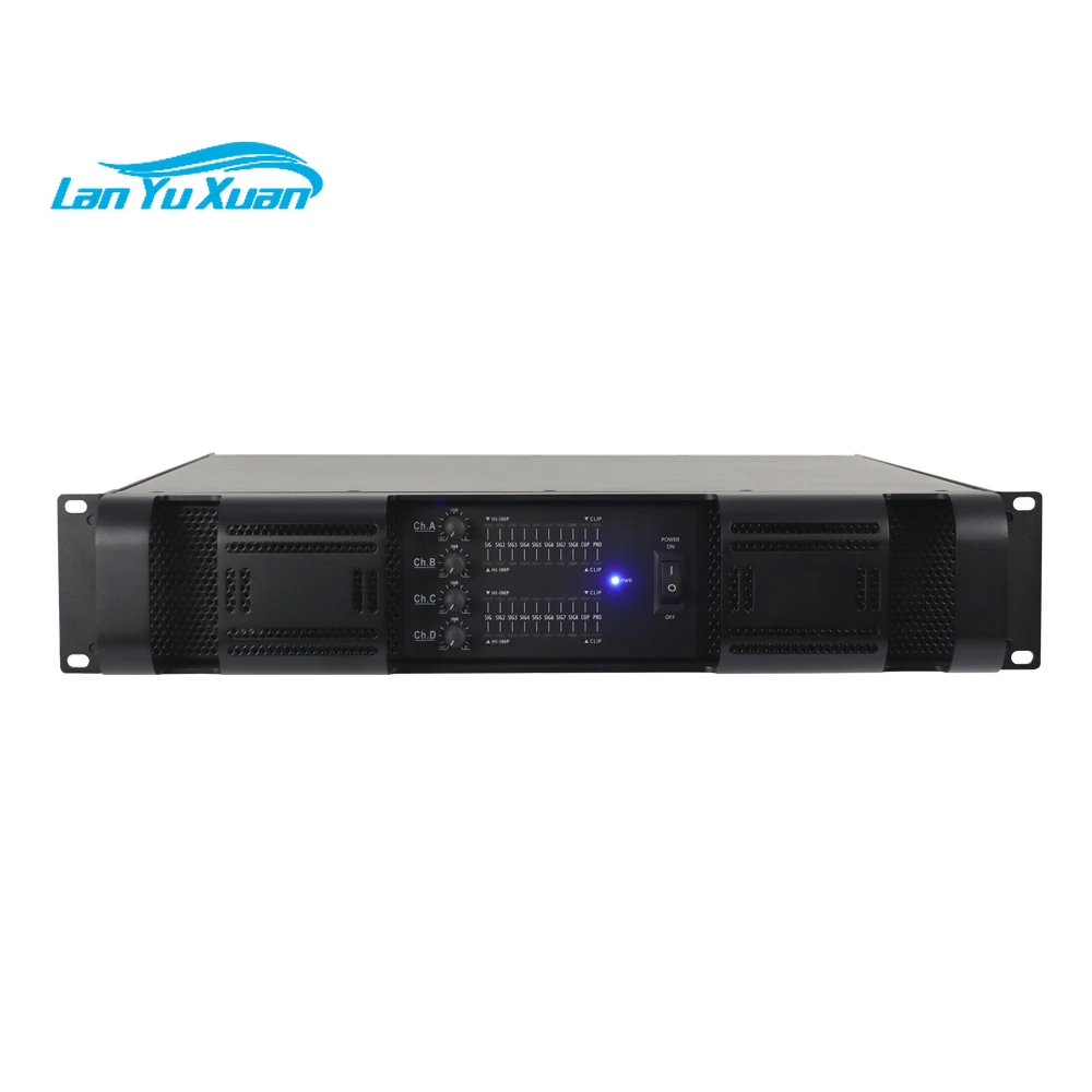 

4 channel 400W audio power amplifier for Stage