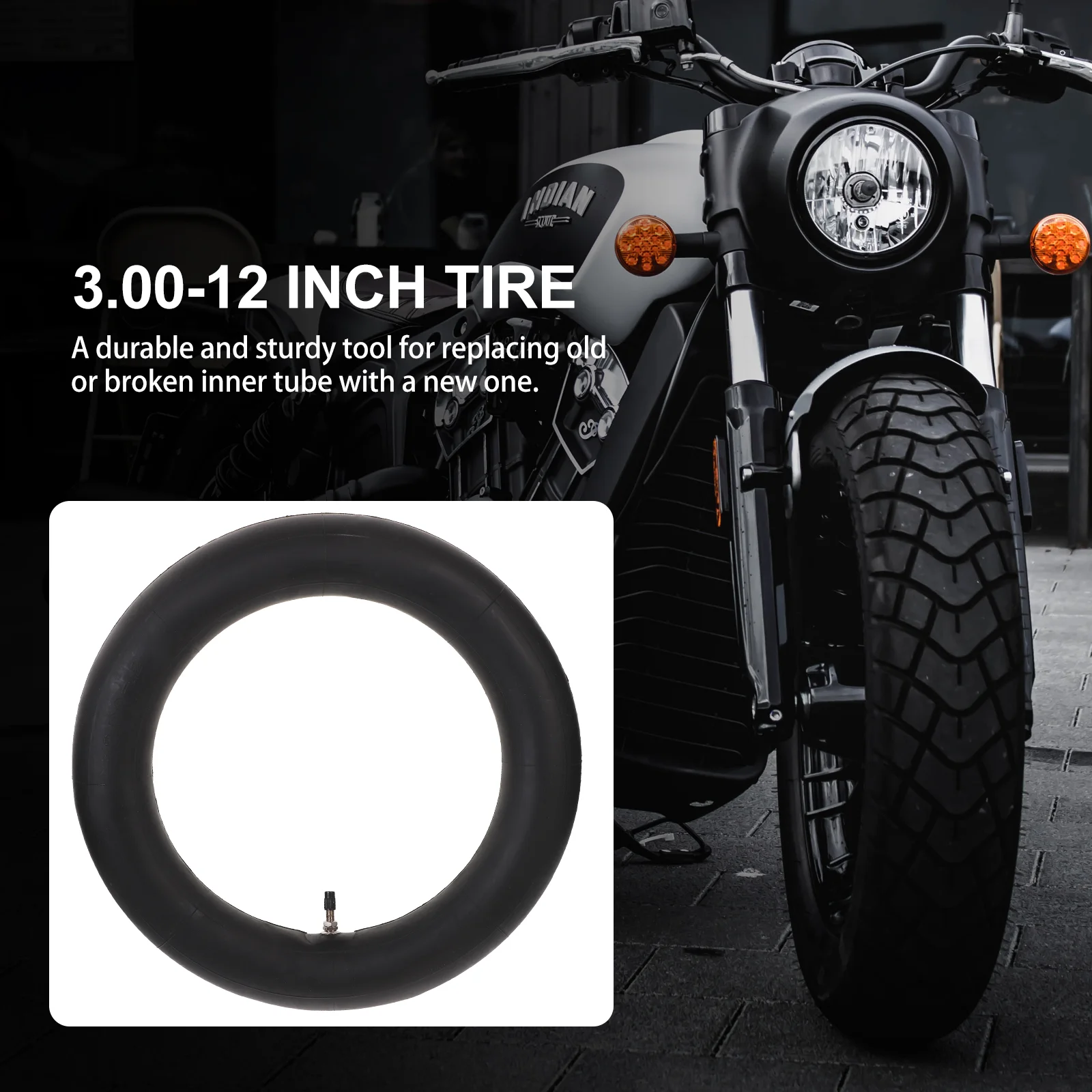 Резиновая внутренняя трубка 300-12 дюймов замена шин аксессуары для внедорожных