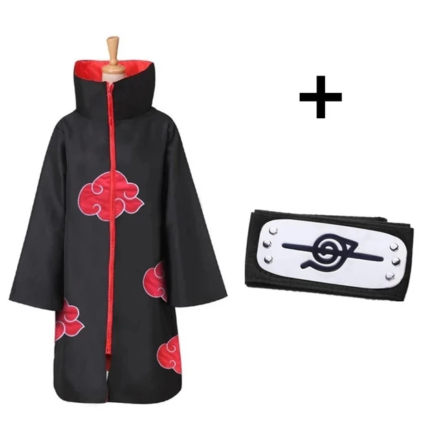 

Disfraz de Akatsuki de Anime, Cosplay de Capa Roja de Deidara, Traje de la N