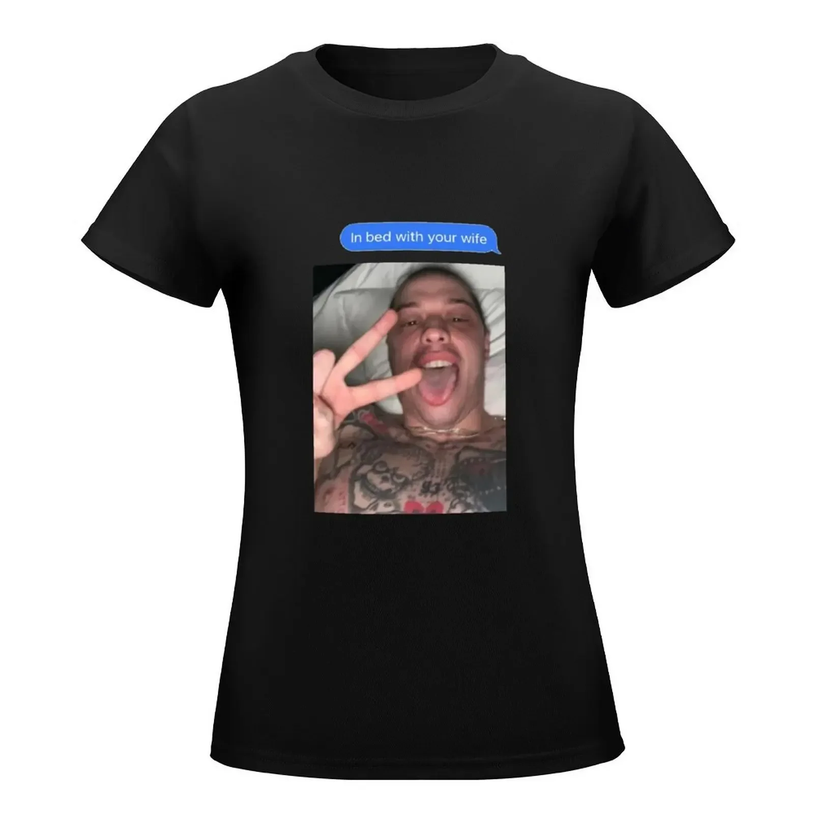 SKETES в кровати с вашей женой-Pete Davidson Футболка женская одежда винтажная футболка