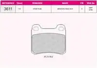 

Store code: 3611 for brake BALATASI rear w9w201. For.