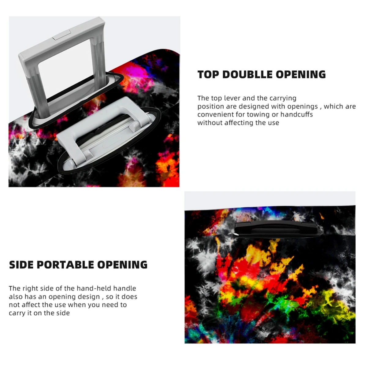 Personality Travel Accessory Luggage Covers High Elastic Fabric Protects Luggage From Dust And Scratches For 18-32 Inch