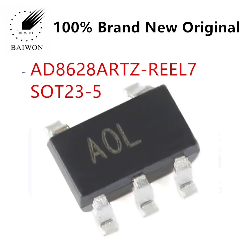 

AD8628ARTZ-REEL7 SOT23-5 Single Power Rail to Rail Operational Amplifier Chip