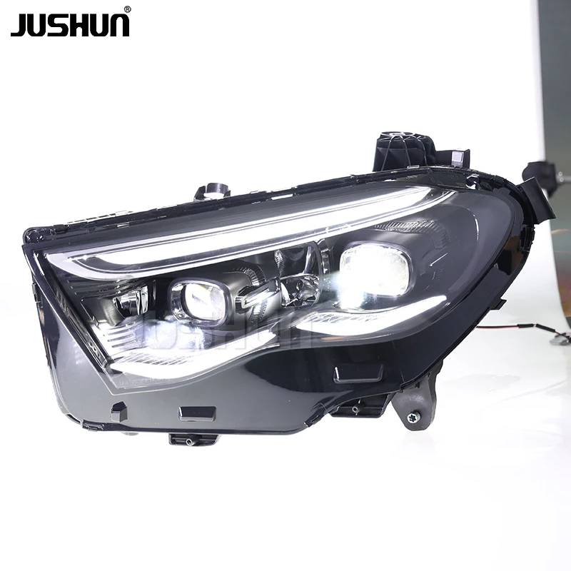 Фото Светодиодные фары JUSHUN для E-Class W214 2024-2025: Обновление переднего освещения, установка Plug and Play №1