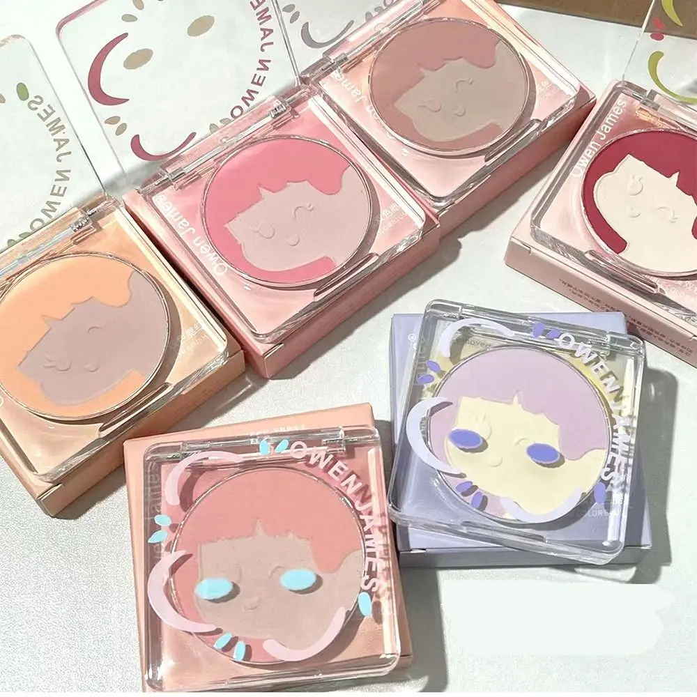 

Girl Blush Peach Cream Makeup Blush Palette Cheek Contour Blusher Cosmetics Women 6 Colors Waterproof Matte Rouge Cheek Tint