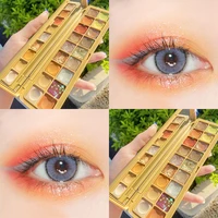 18 colorsset eye shadow palette glitter pearly long lasting waterproof easy to color matte eyeshadow eye makeup cosmetic