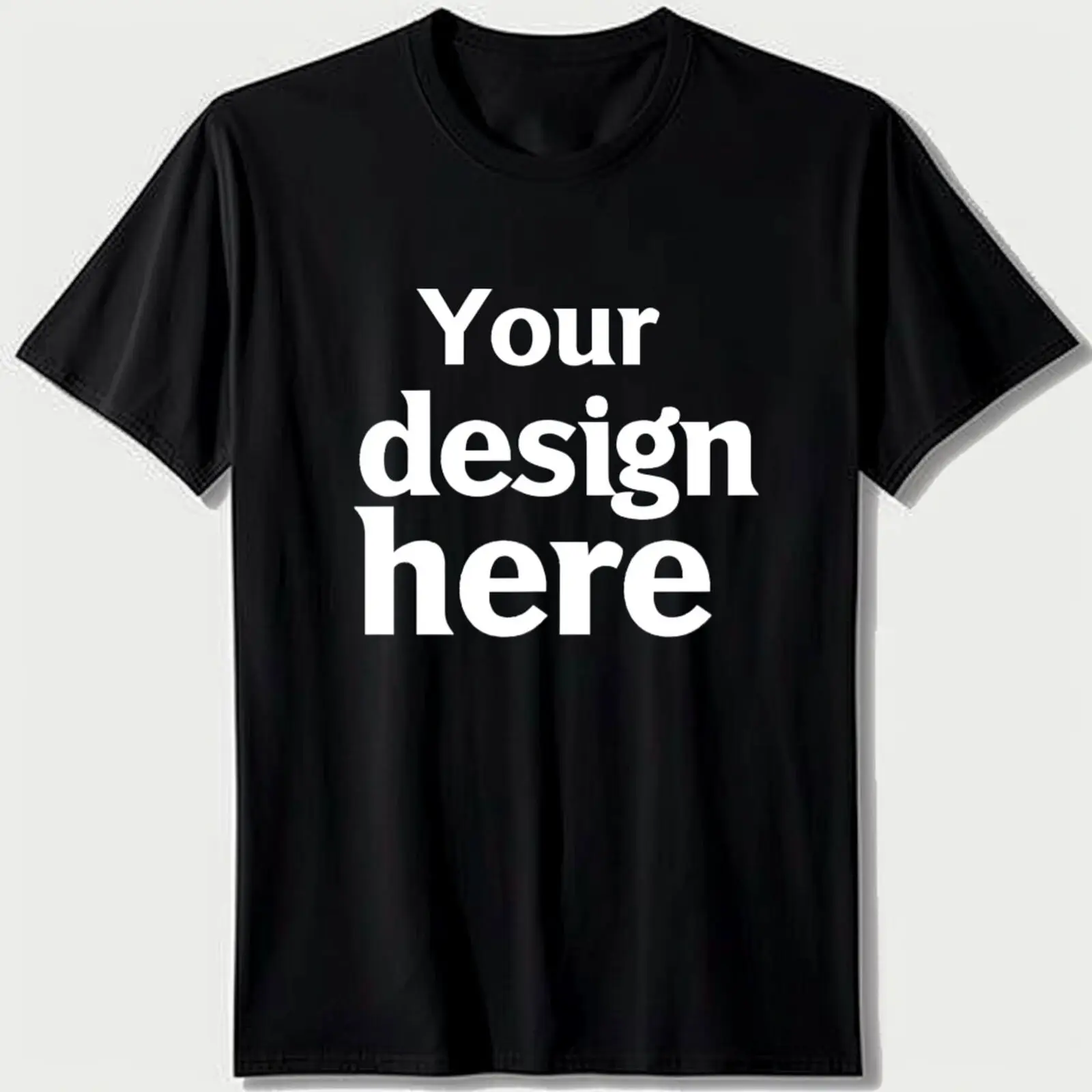 Выделяйтесь из толпы с нашей черной футболкой превосходного качества вашего