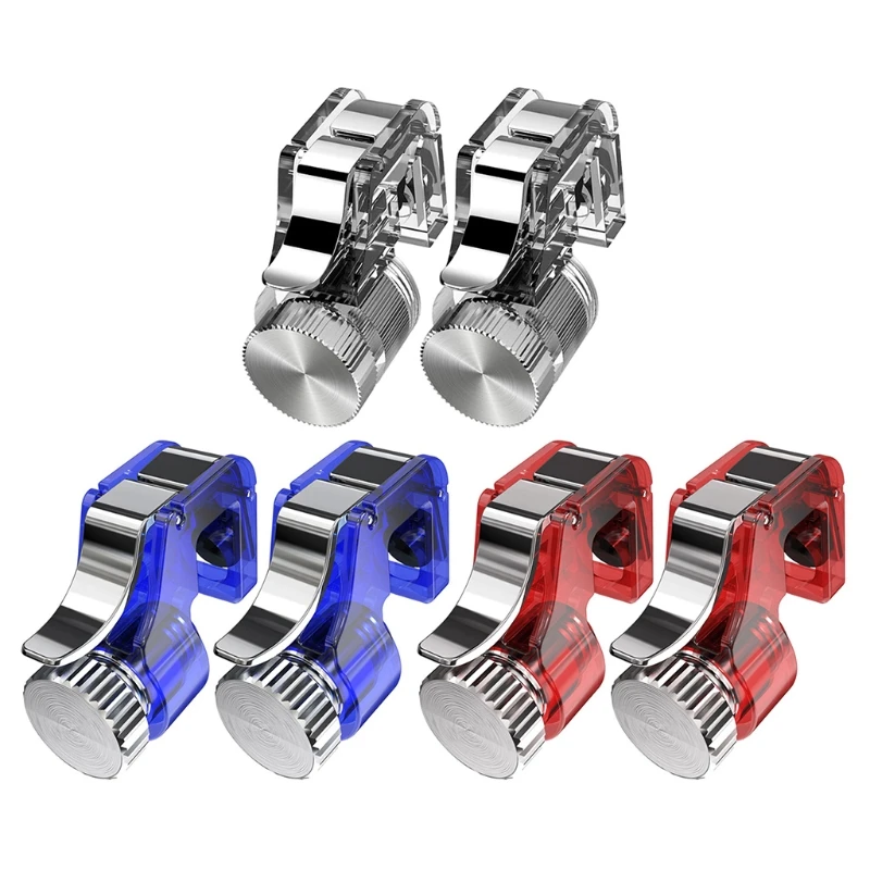 Синий/красный/прозрачный (1 пара) металлический джойстик для смартфона