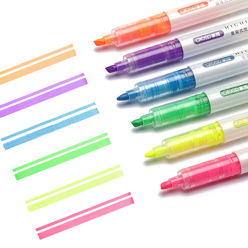 

Straight liquid fluorescent note number pen thick stroke key suit color pen marker pen thick head pen student's hand account pen