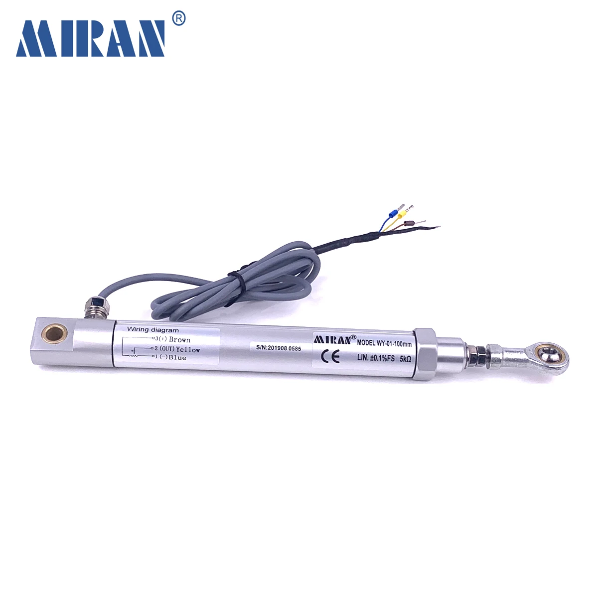

Miran WY-02 15-75mm High Sealing Screw Installation Miniature Pull Rod Linear Position Sensor/Scale for Cement Equipment