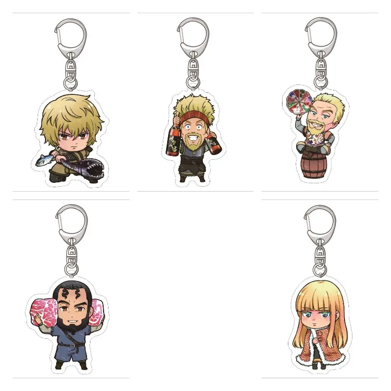 

Japan Hot Anime VINLAND SAGA Figures Thorfinn Karlsefni Thorkell Askeladd Acrylic Keychains Pendant Decor Accessories Fans Gift