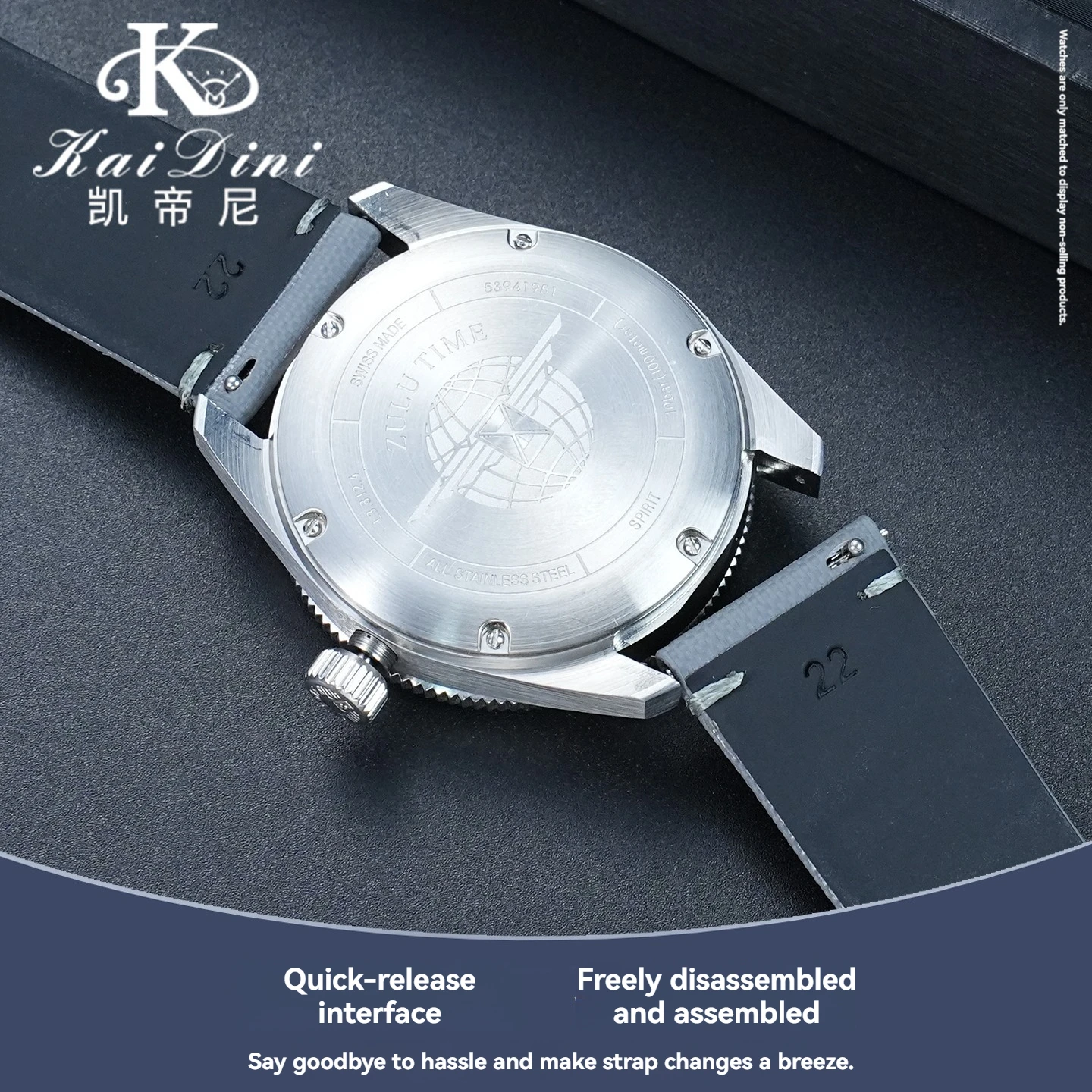 Фото Ремешок для часов Longines Conquest Zulu L3.781.4/L3.641/L3.810/L3.811, ремешок из воловьей кожи, 19, 20, 21, 22 мм, ремешок на запястье №3