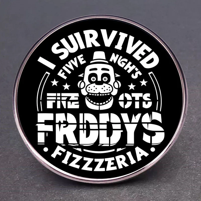 Эмалированные булавки Пять ночей в Фредди значок ужасов с медведем на лацкане