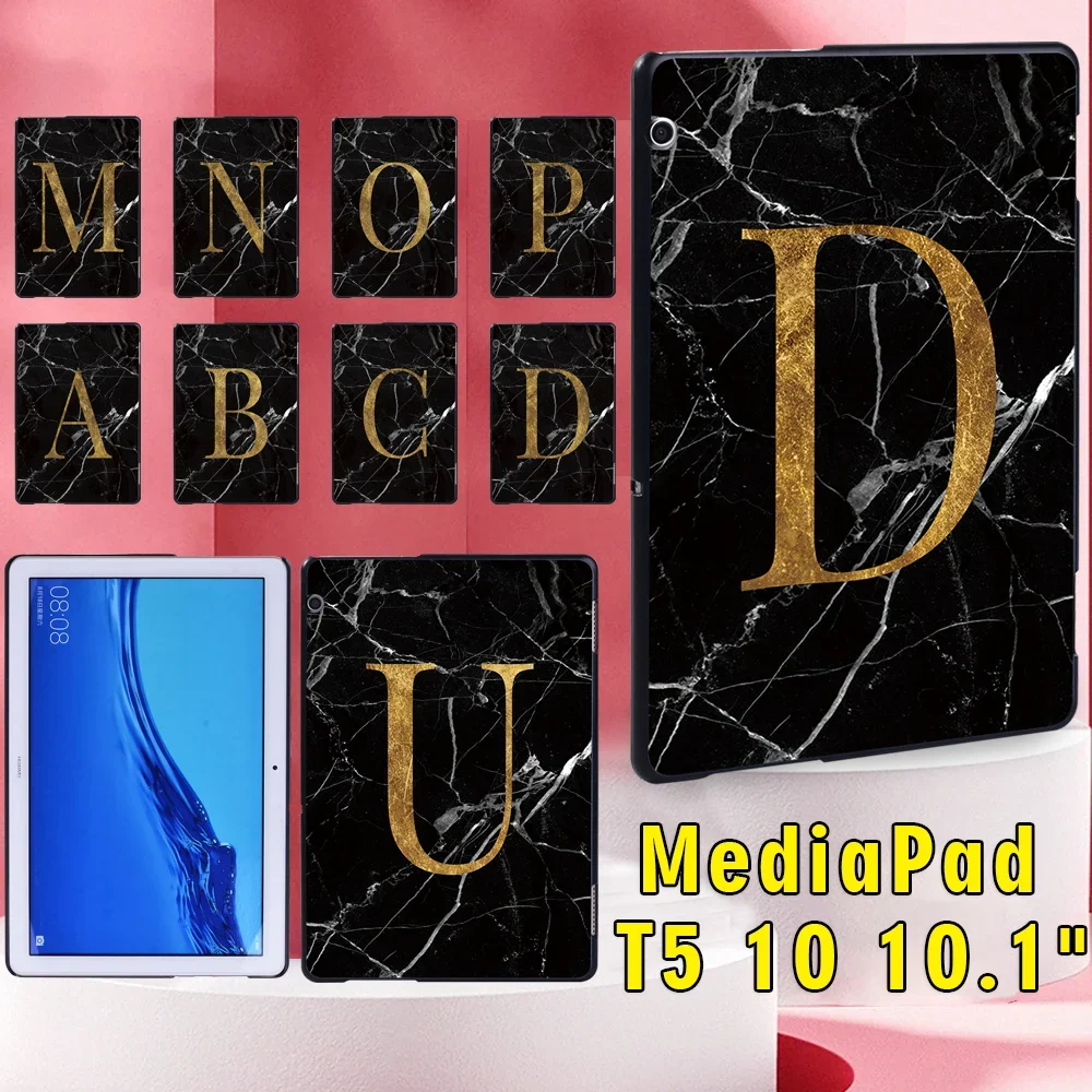 Чехол для планшета Huawei MediaPad T5 10 1 дюйма с буквенным узором устойчивый к падению
