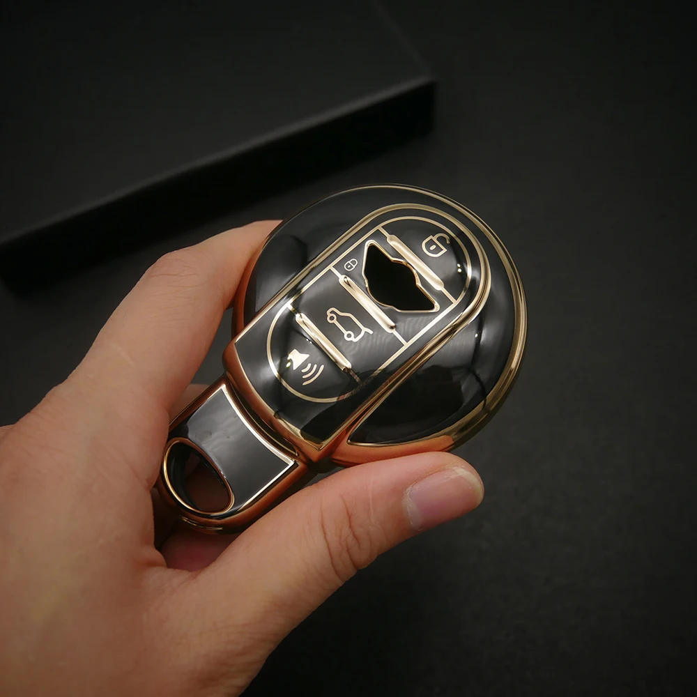 

For BMW Mini COOPERS ONE JCW R55 R56 R57 R58 R59 R60 F56 F55 F54 F57 F60 S Roadster TPU Car Key Case Cover Keychain Accessories