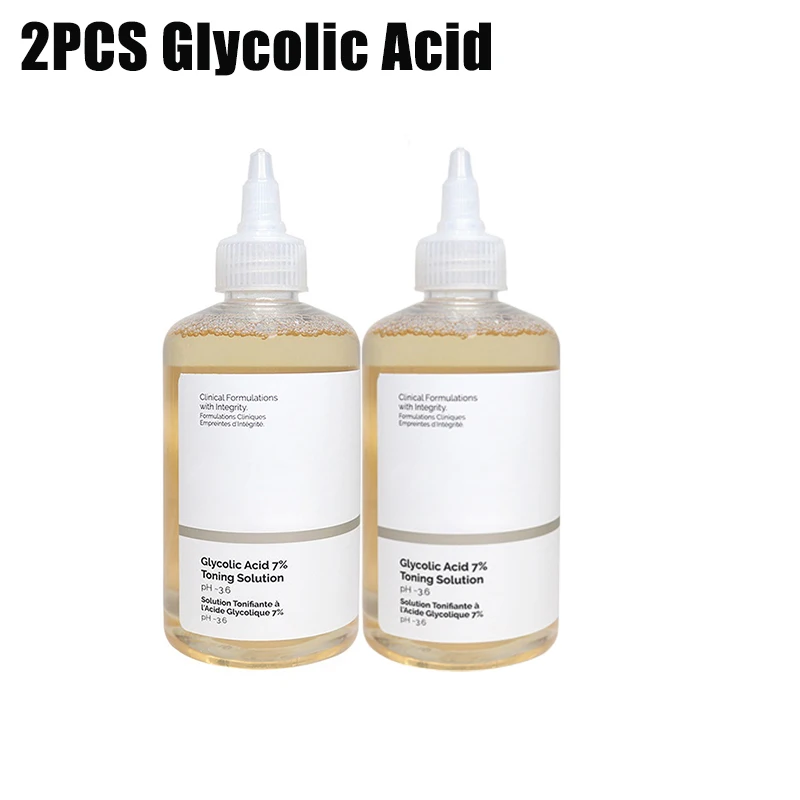 

2PCS Glycolic Acid 7% Toning Solution Gentle Exfoliation Improve Skin Condition Brighten Skin Tone Products Original 240ml